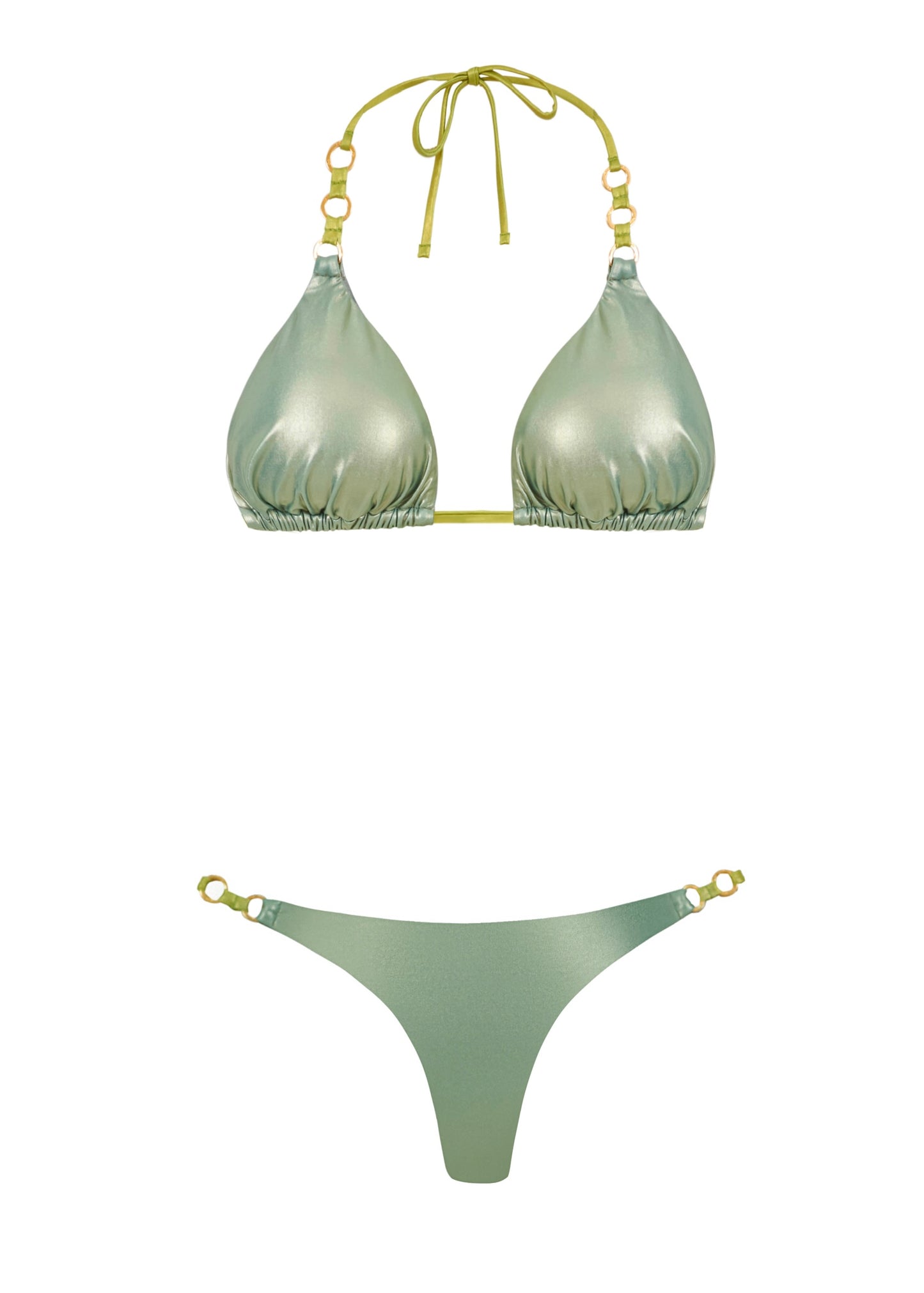 BIKINI VERDE BRILLOSO