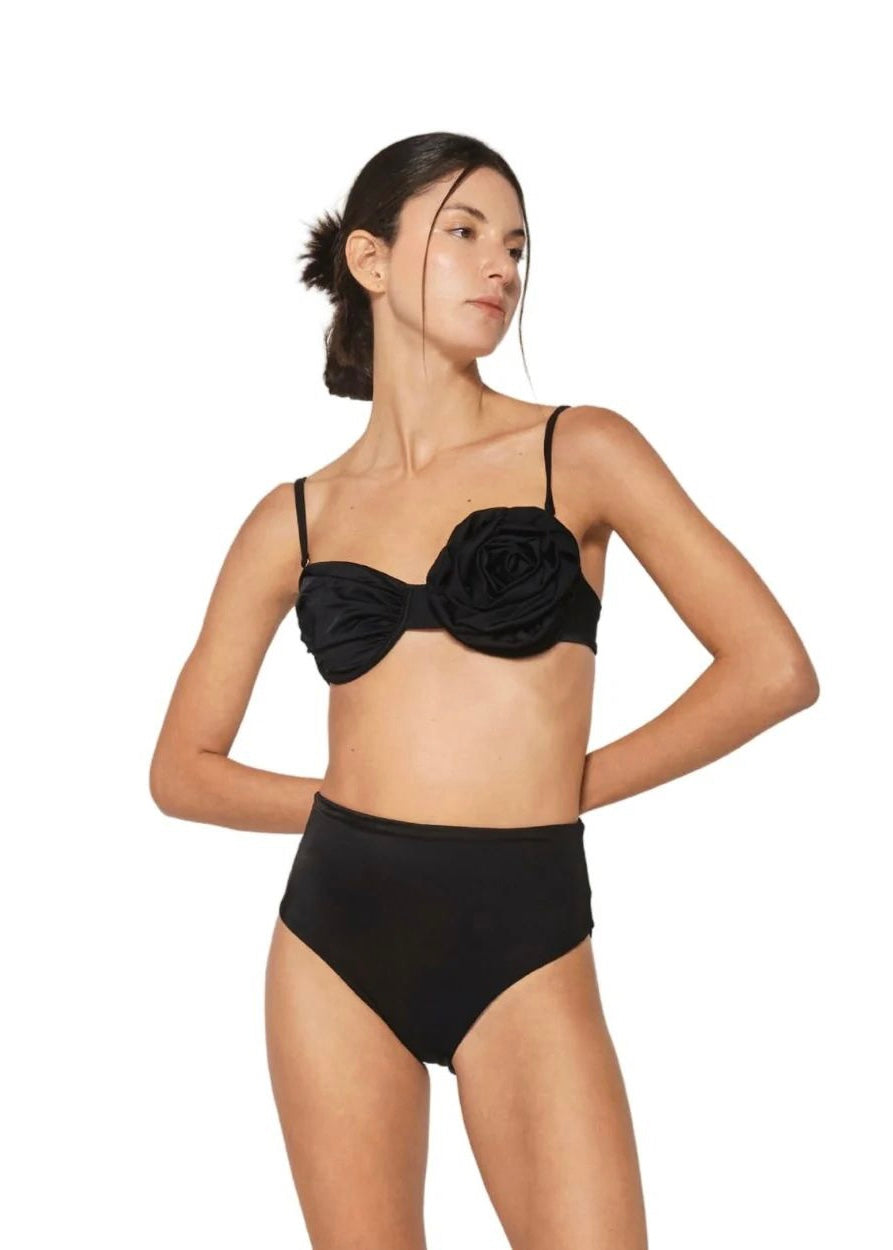 BIKINI FLOR NEGRA