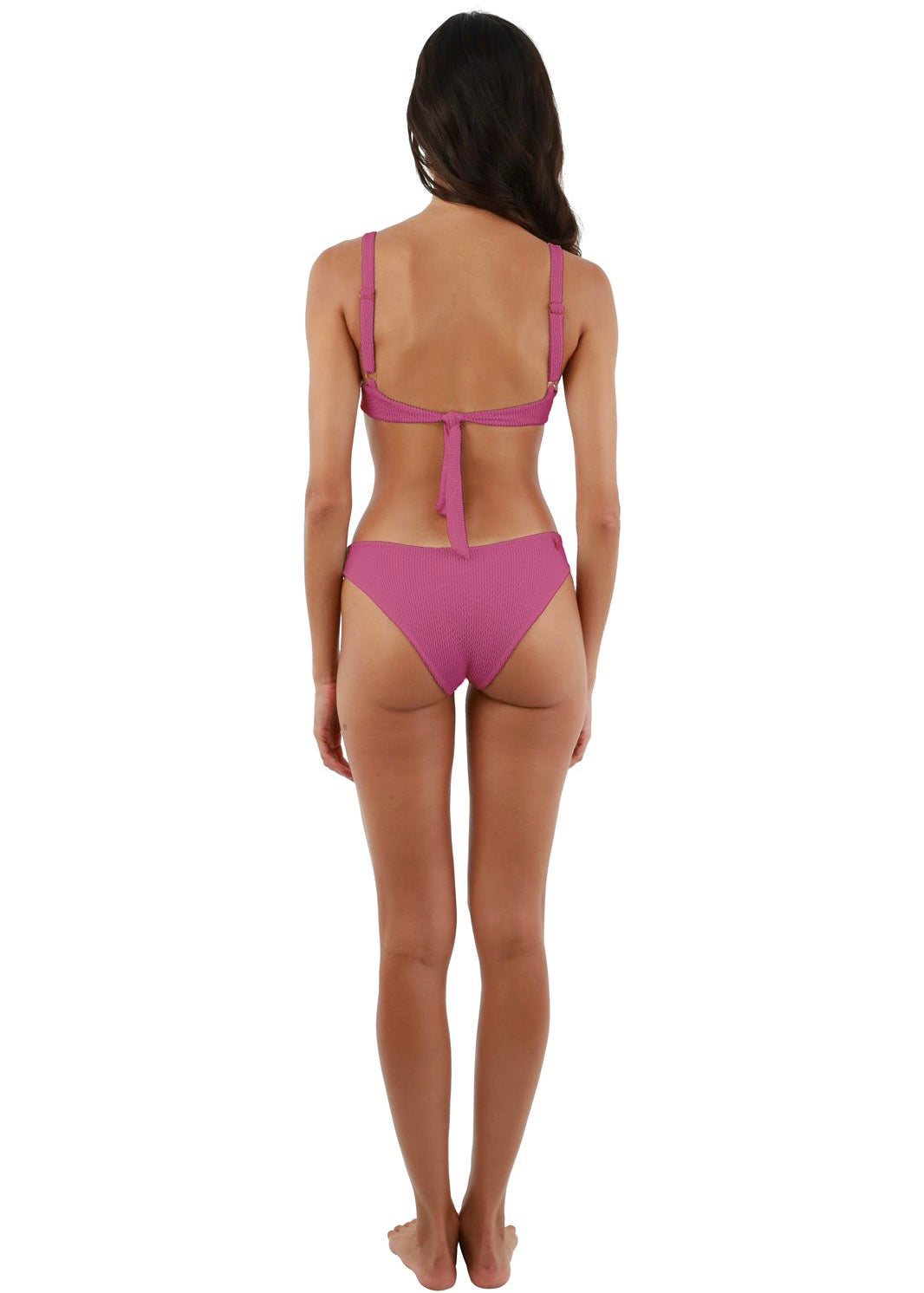 BIKINI COPA TEXTURA ROSA