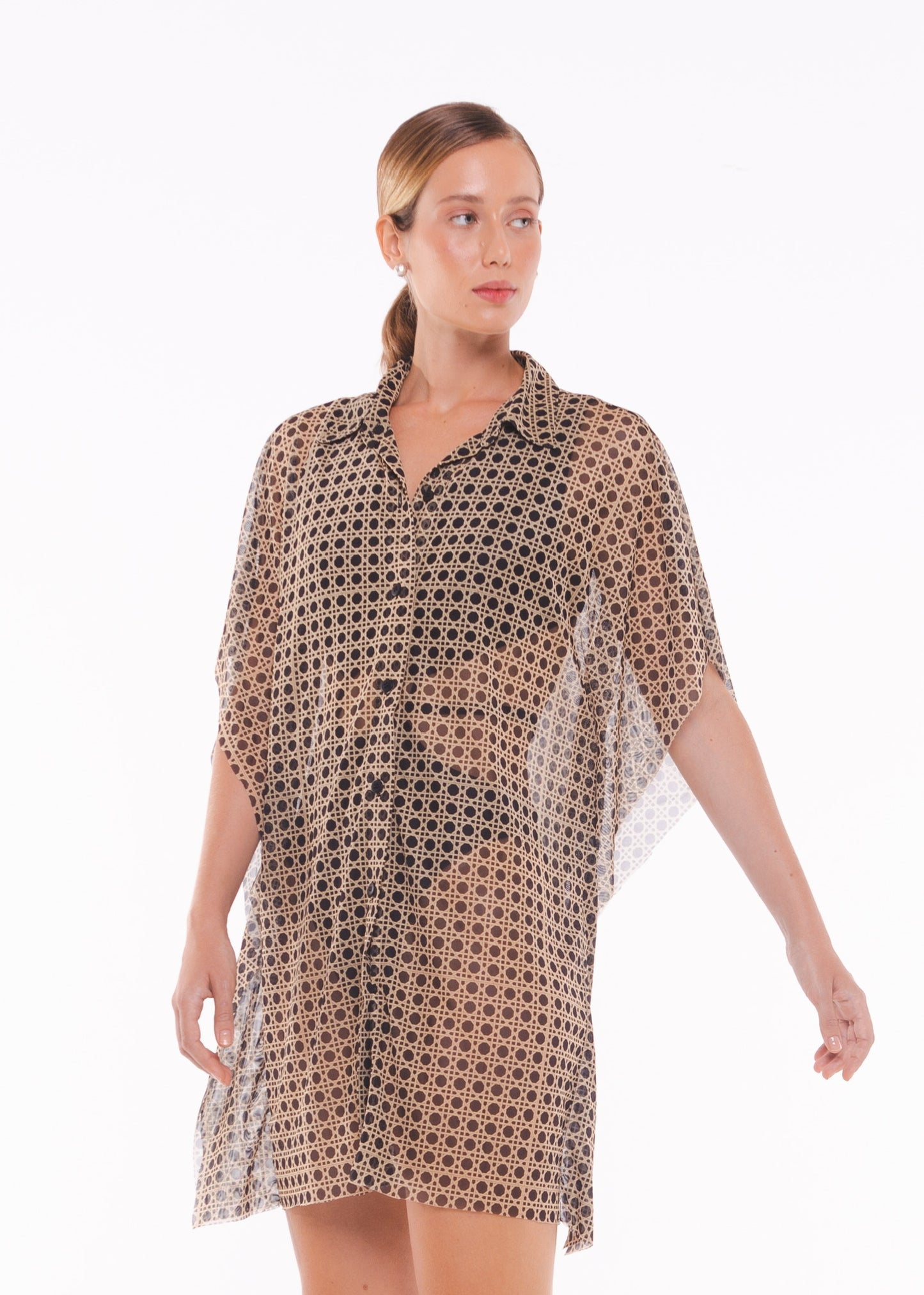 CAMISA LARGA CAFÉ