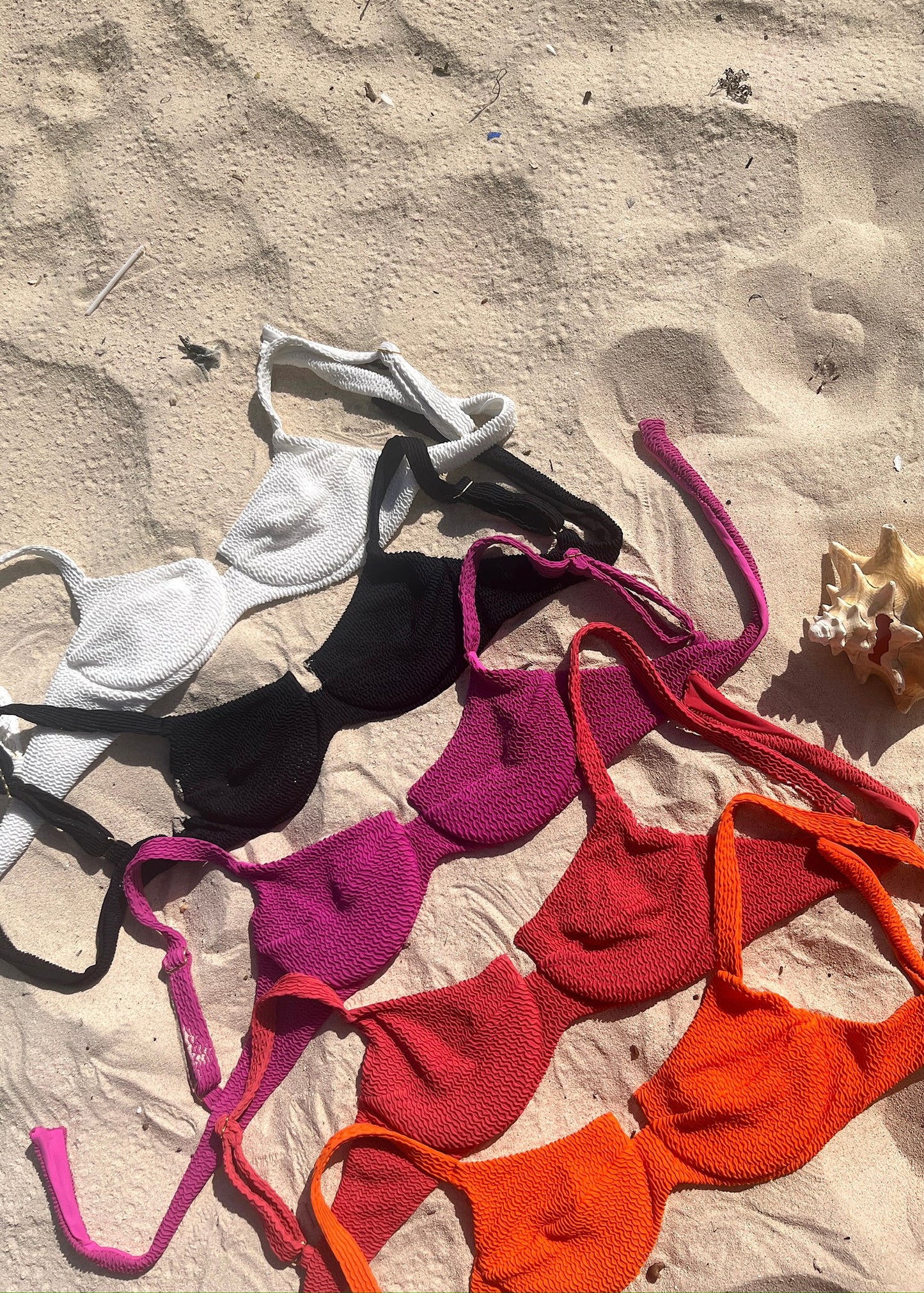 BIKINI COPA TEXTURA ROSA