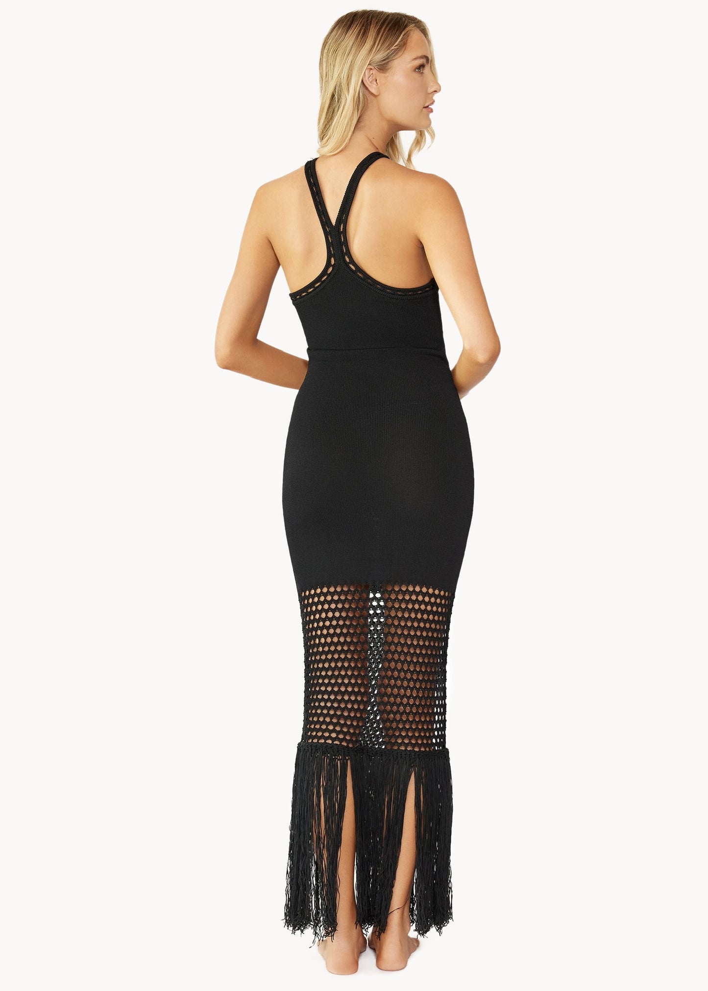 VESTIDO NEGRO CRUZADO