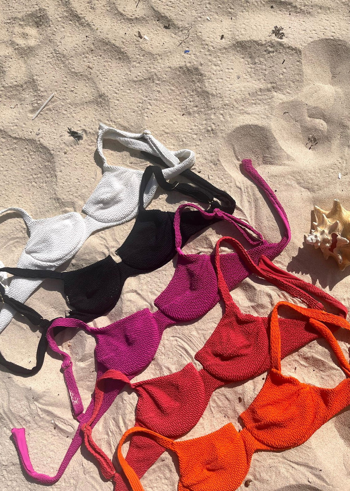 BIKINI COPA TEXTURA NARANJA