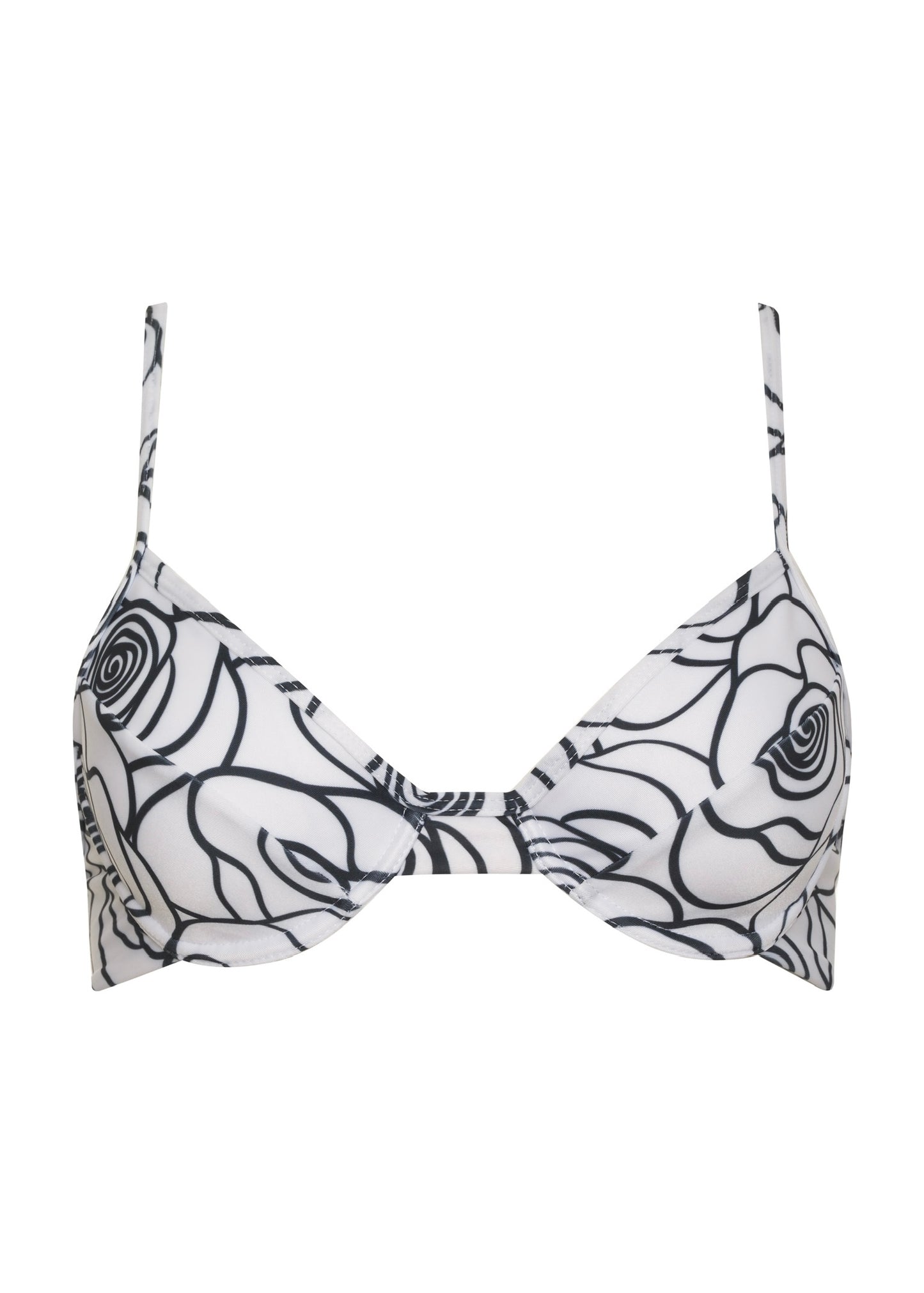 BIKINI FLORES NEGRAS