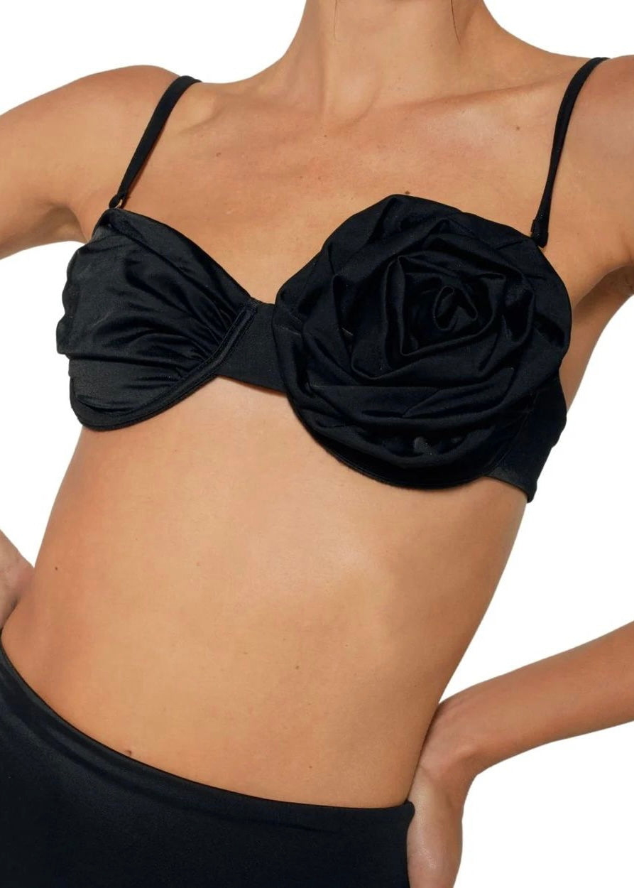 BIKINI FLOR NEGRA