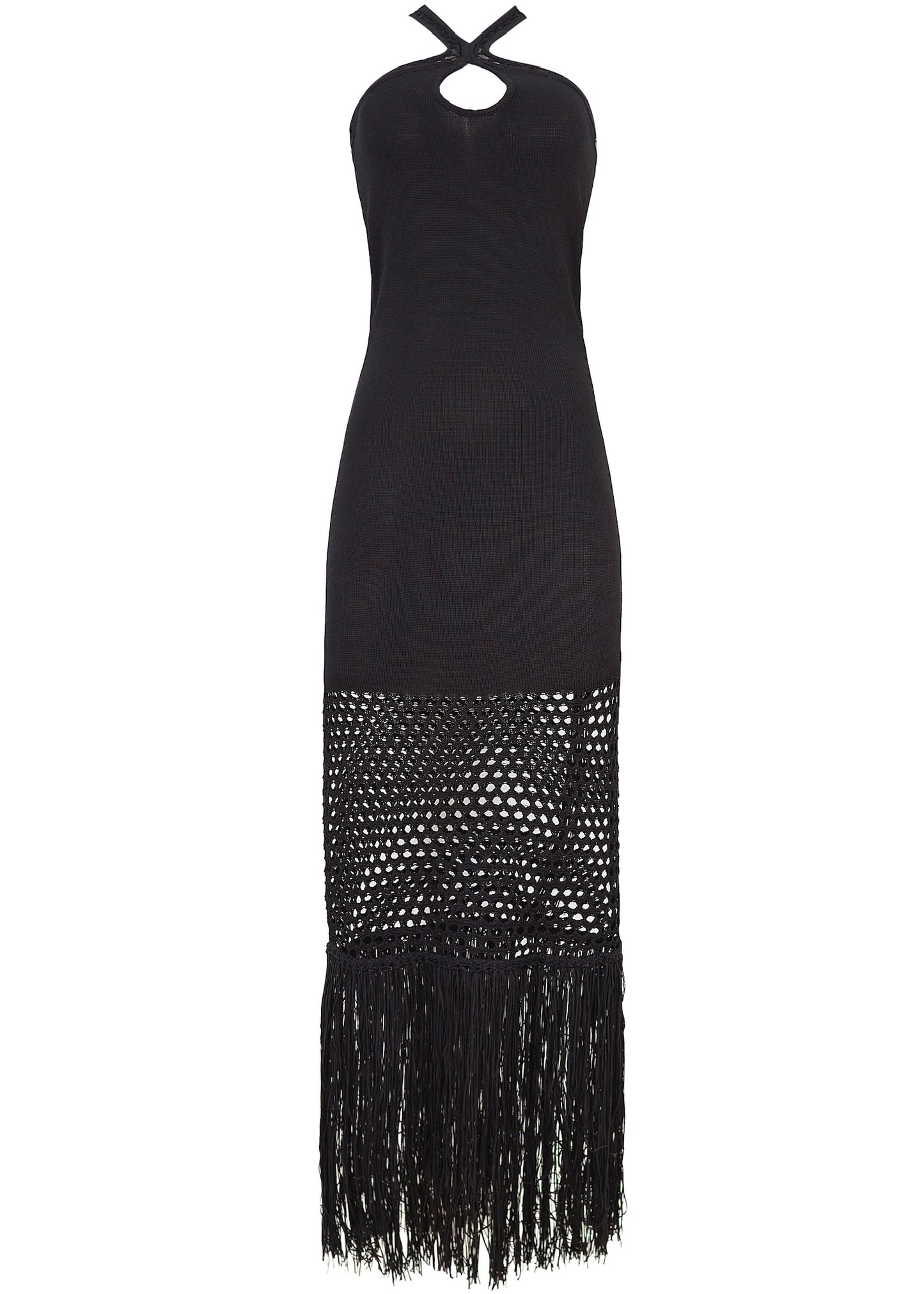 VESTIDO NEGRO CRUZADO