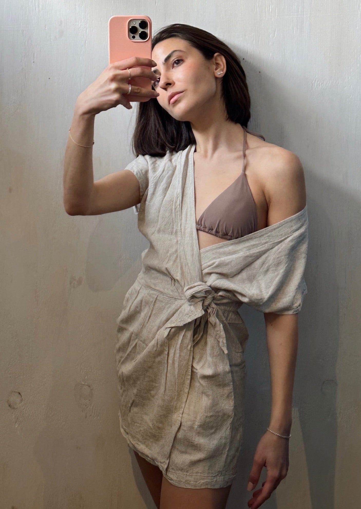 ROMPER WRAP BEIGE 23