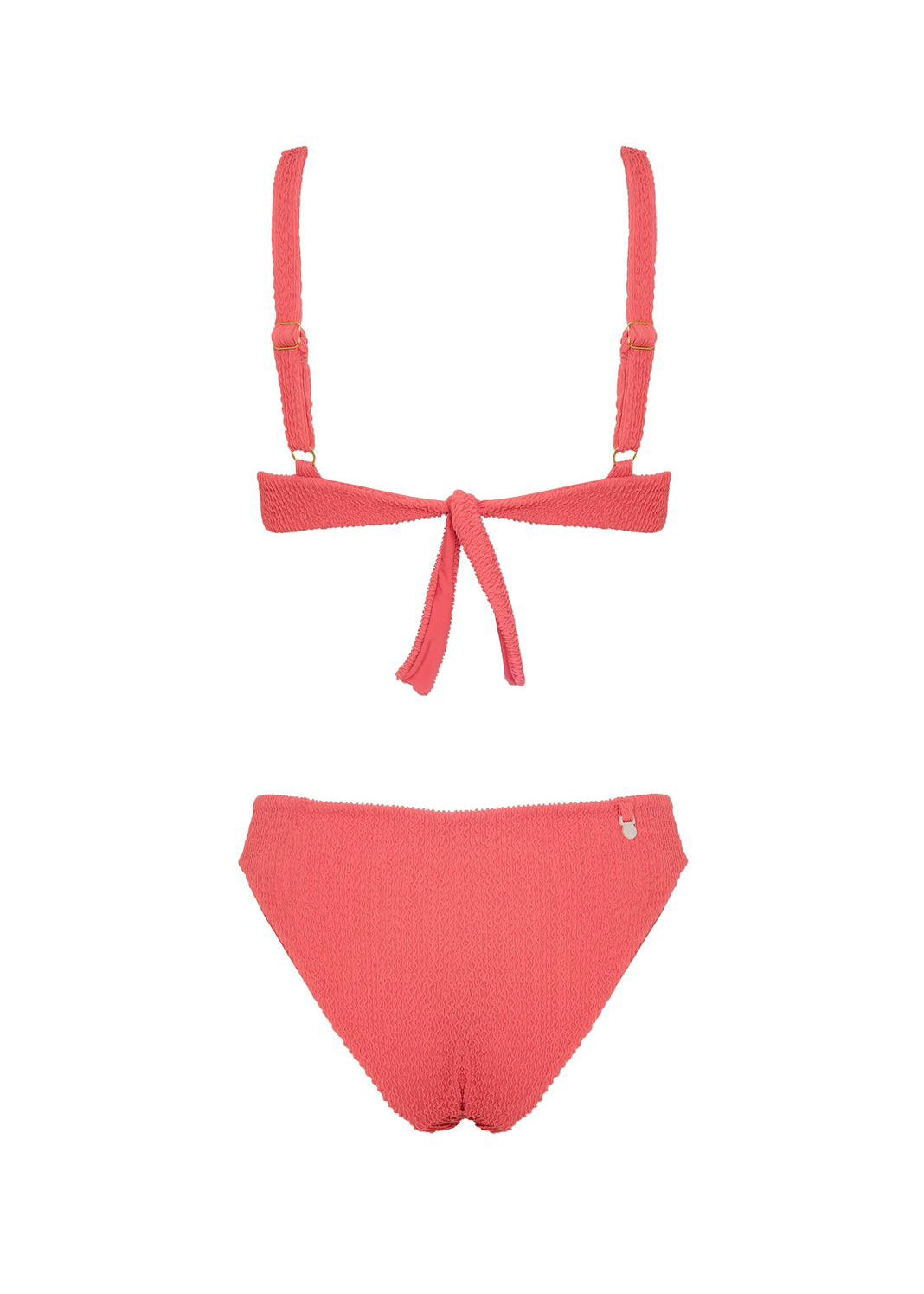 BIKINI COPA TEXTURA SALMÓN