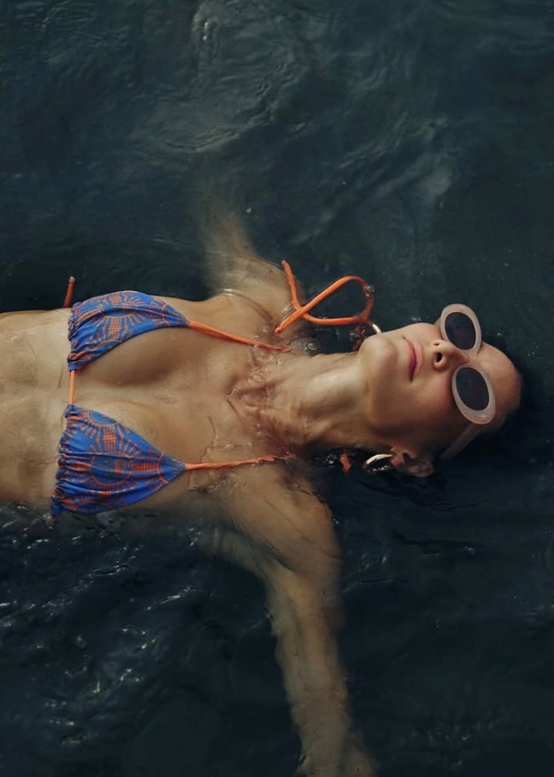 BIKINI AZUL Y NARANJA
