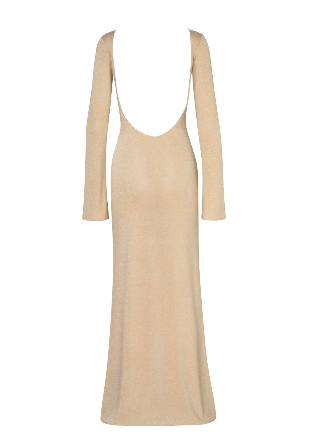 VESTIDO LARGO DORADO