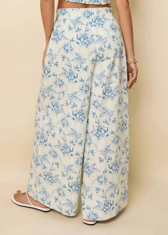 SET FLORES AZULES