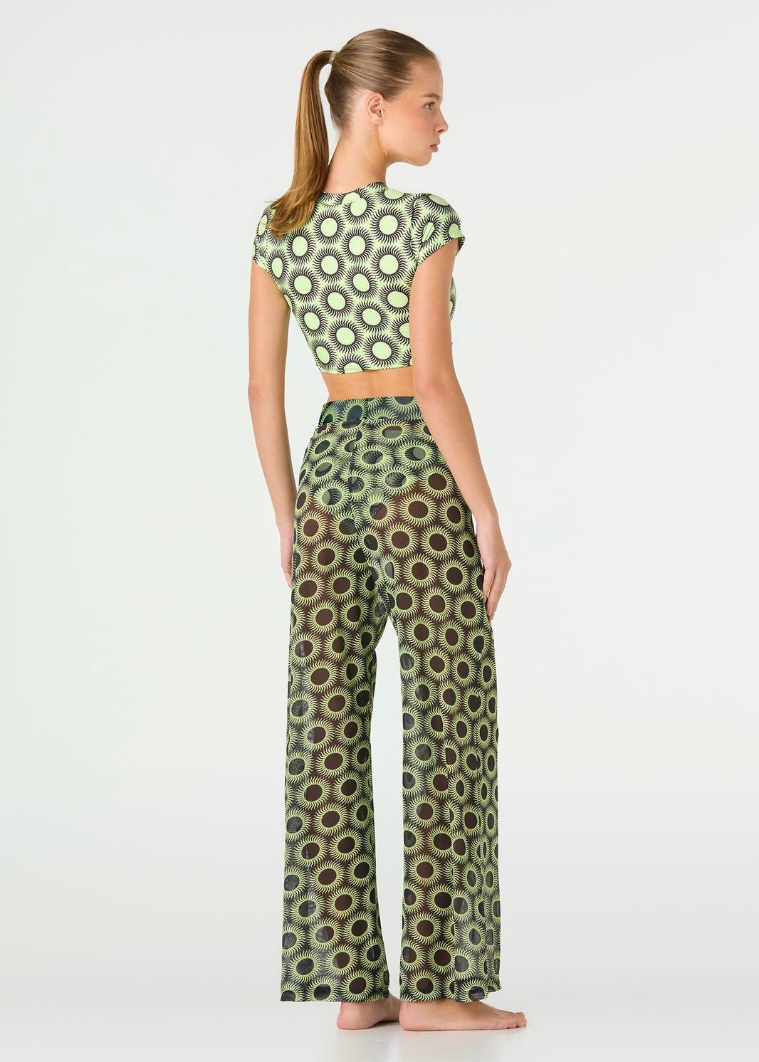 PANTALÓN NEGRO Y VERDE