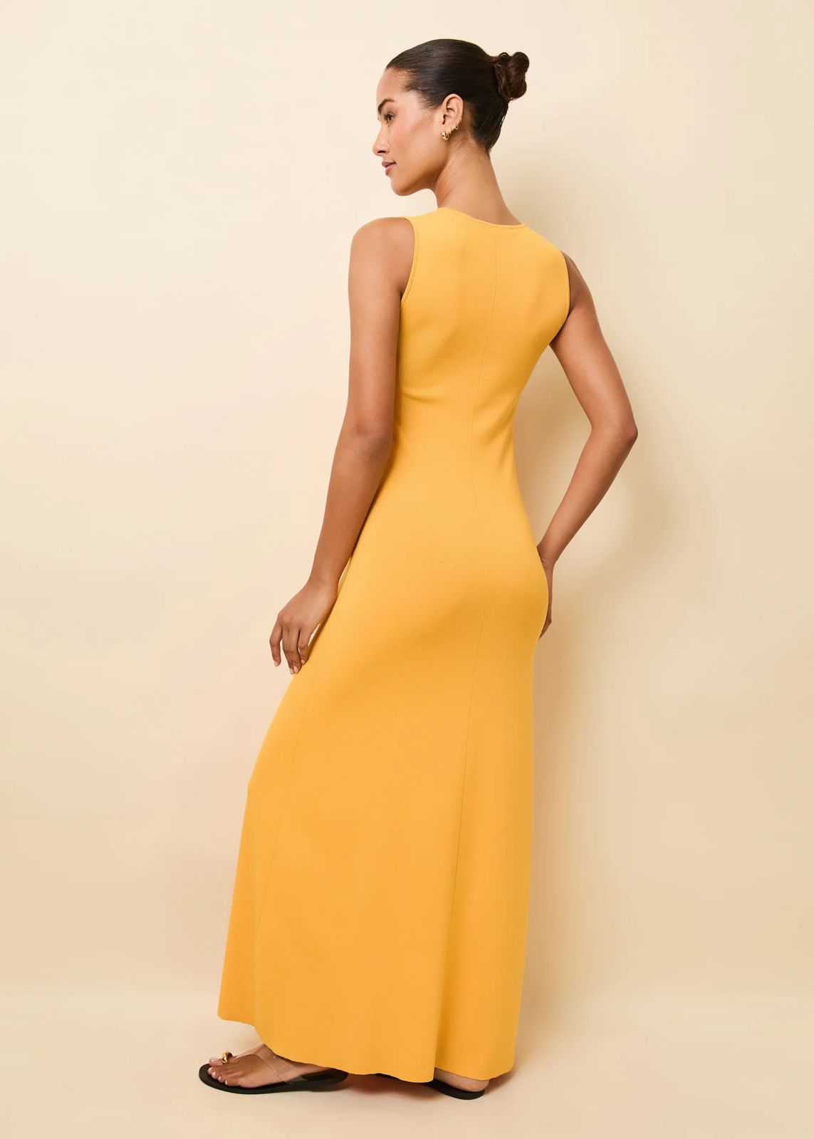 VESTIDO LARGO NARANJA