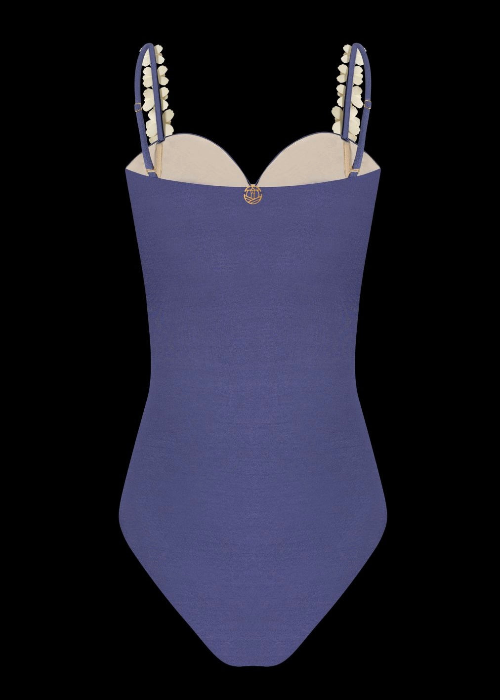 ONE PIECE AZUL CON FLORES