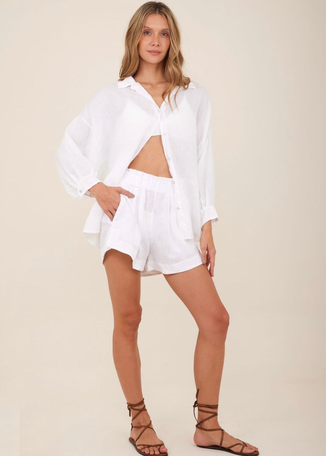 CAMISA DE LINO BLANCA