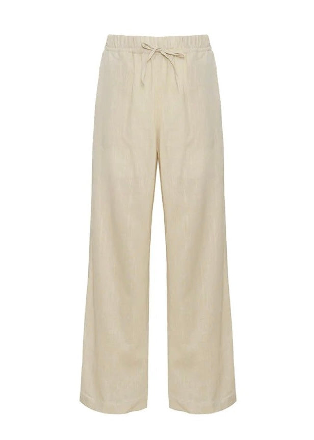 PANTALÓN LINO BEIGE