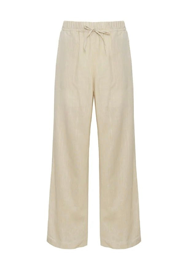 PANTALÓN LINO BEIGE