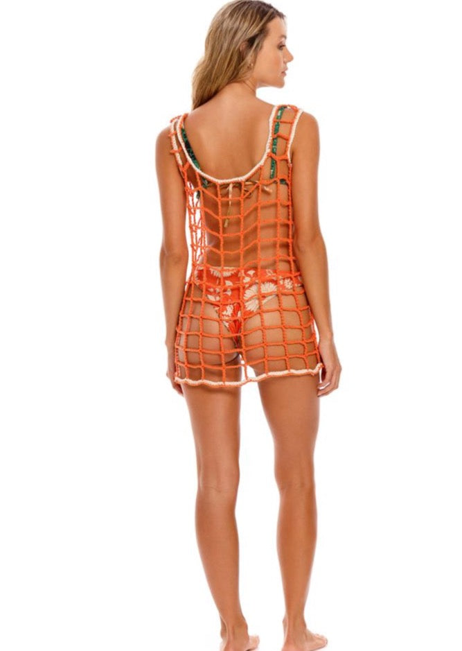 VESTIDO TEJIDO NARANJA