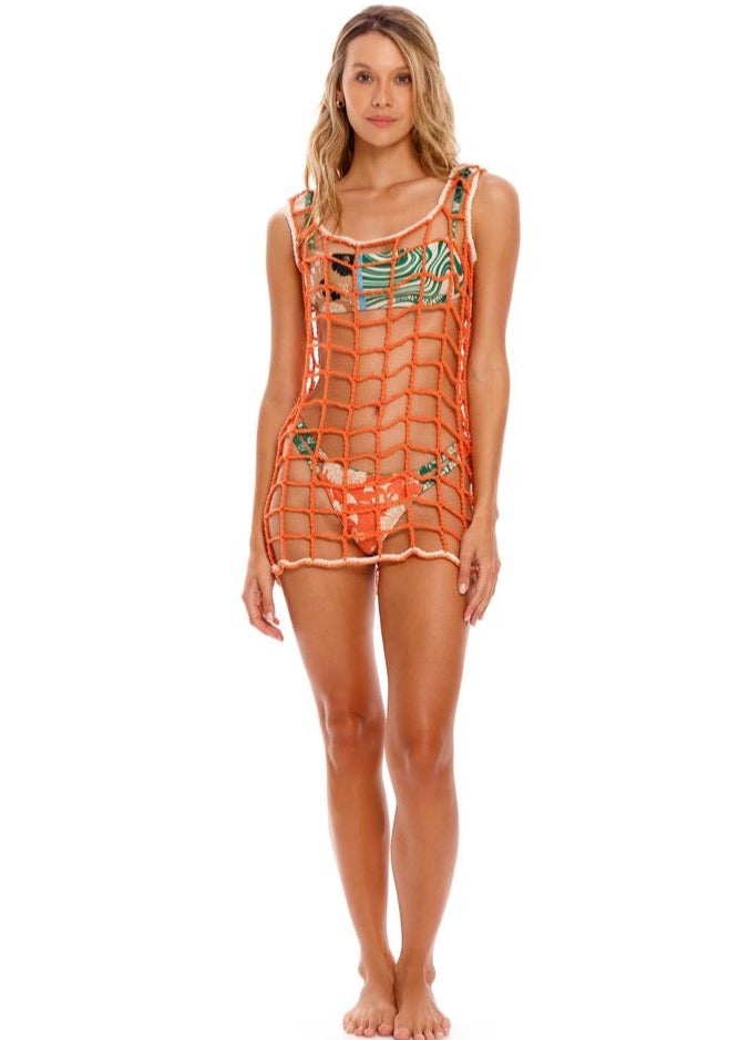 VESTIDO TEJIDO NARANJA