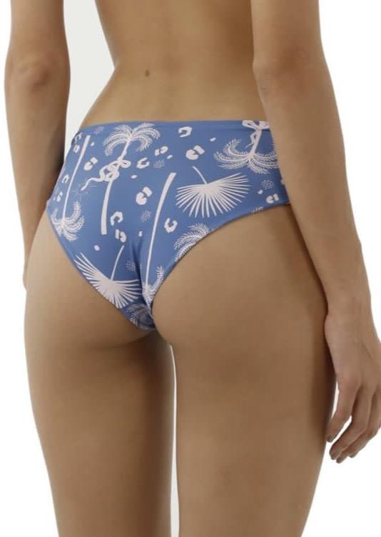 BIKINI AZUL CON ROSA