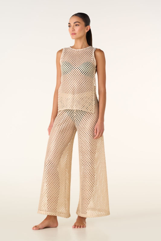 SET PANTALÓN TOP DORADO TIPO RED