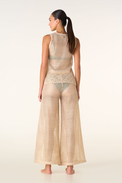 SET PANTALÓN TOP DORADO TIPO RED