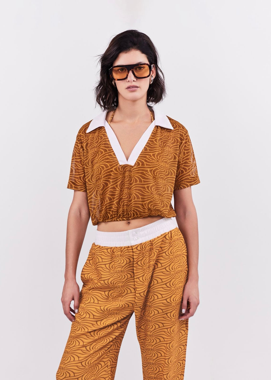 CAMISA POLO SUAVE OCRE