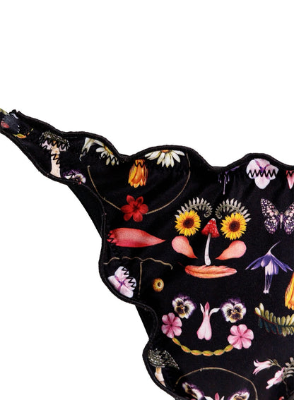 BIKINI NEGRO ESTAMPADO FLORES