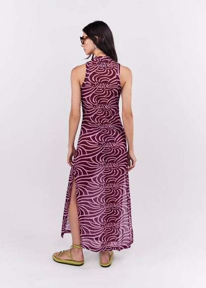 VESTIDO LARGO SUAVE ROSA
