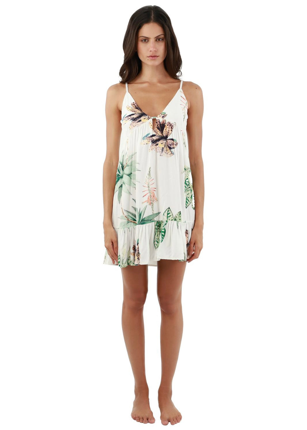 VESTIDO CON FLORES
