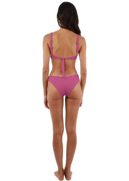BIKINI COPA TEXTURA ROSA