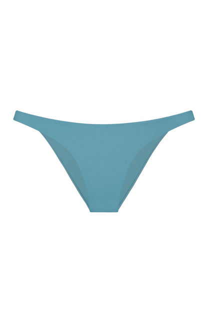 BIKINI AZUL STRAPLESS CON CARACOL AL FRENTE