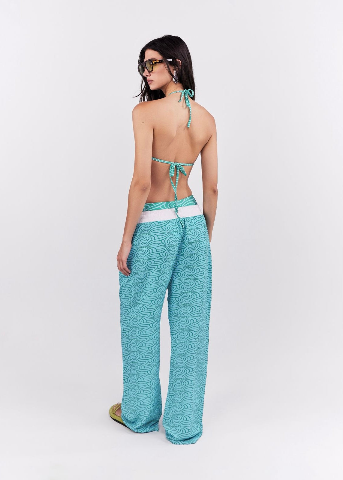 PANTALÓN ELÁSTICO SUAVE TURQUESA