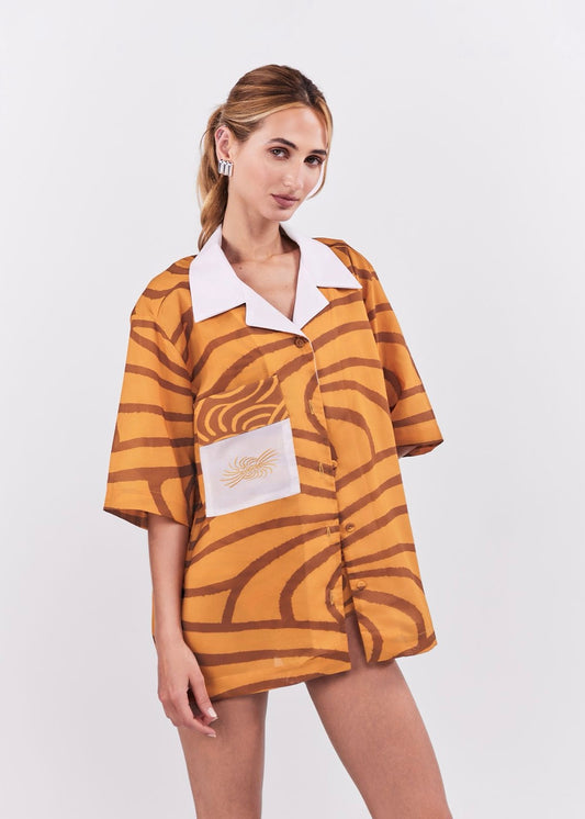 CAMISA SUAVE OCRE