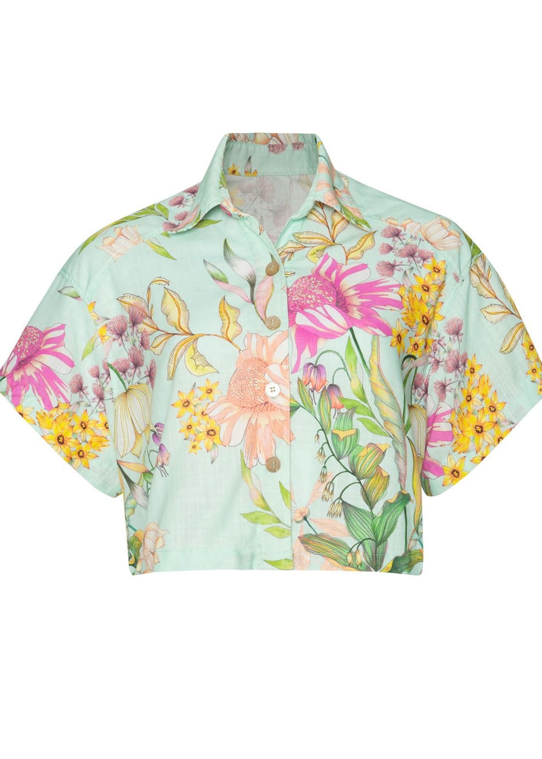 SET AZUL CON FLORES