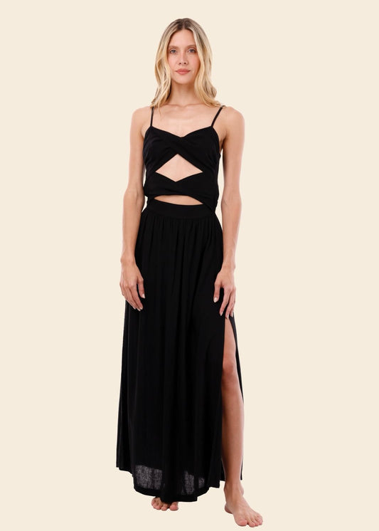VESTIDO NEGRO ESCOTADO