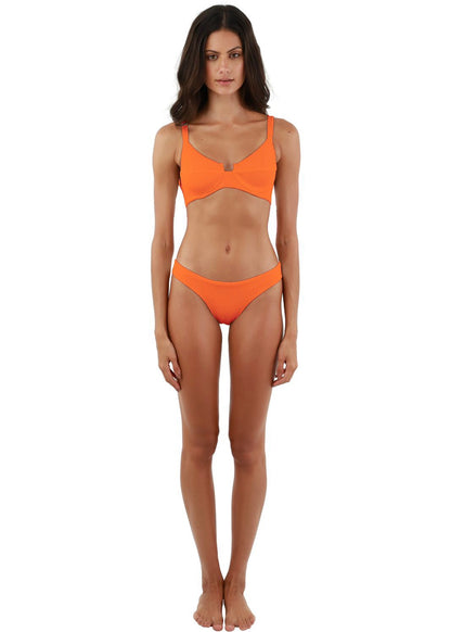 BIKINI COPA TEXTURA NARANJA