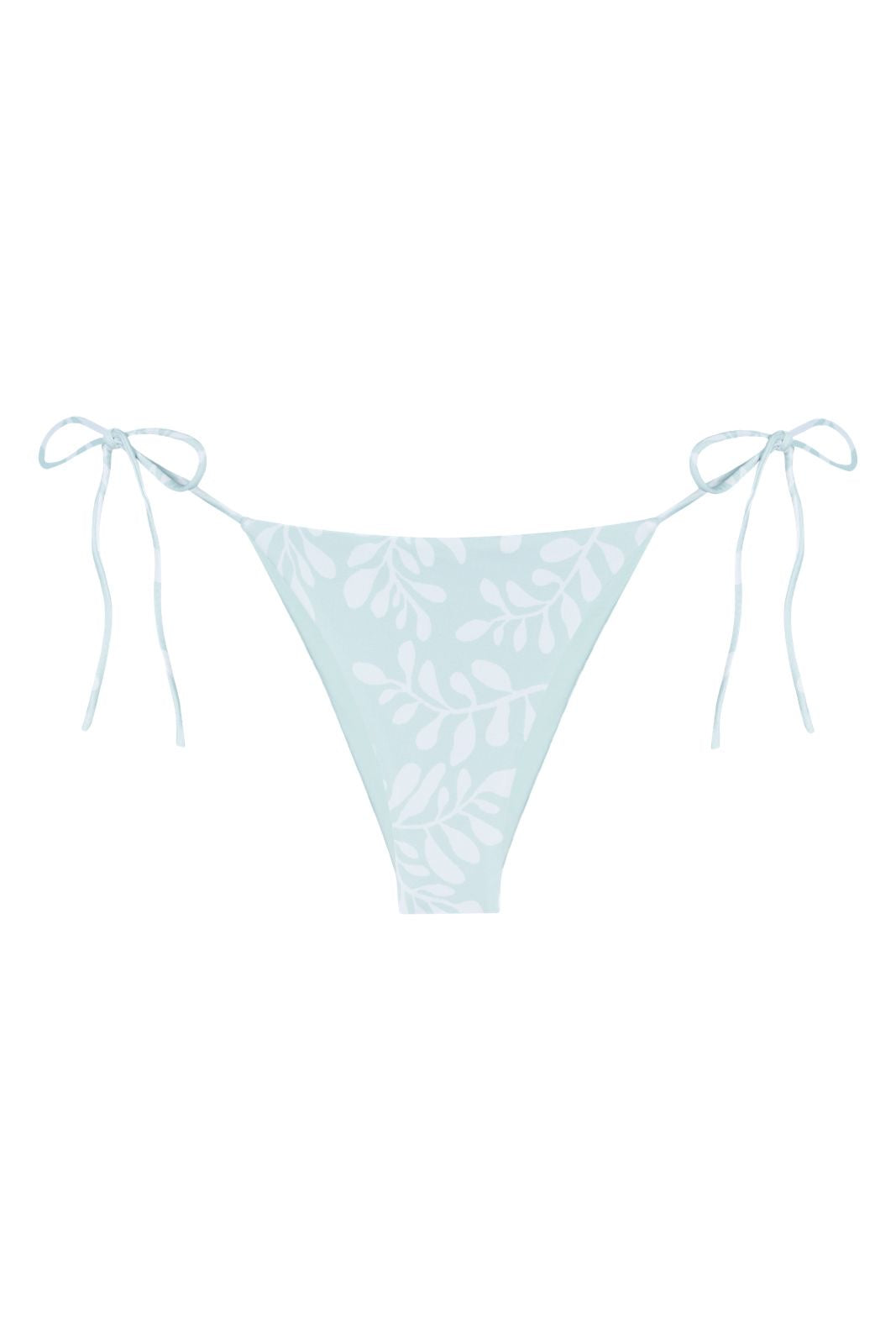 BIKINI AZUL CLARO CON FLORES BLANCAS