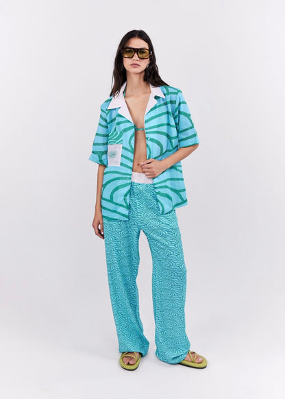 CAMISA SUAVE TURQUESA