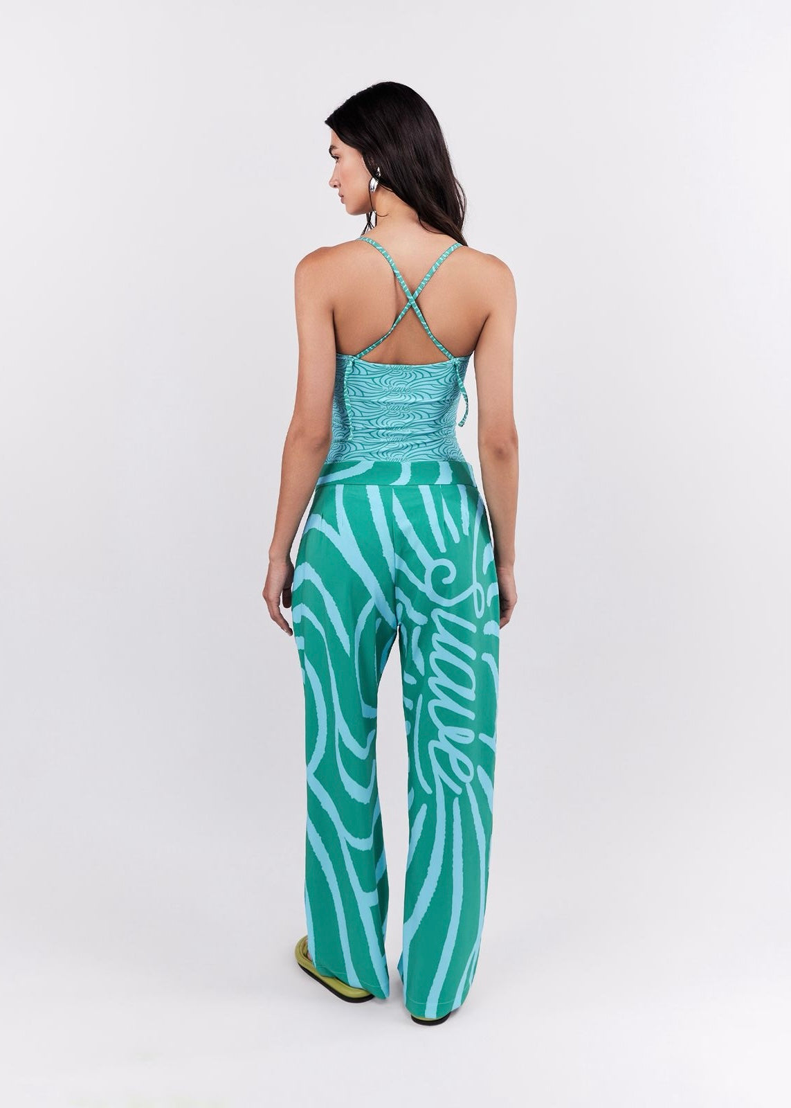 PANTALÓN SUAVE TURQUESA