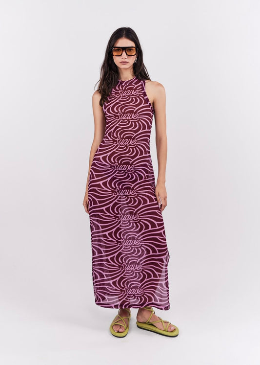 VESTIDO LARGO SUAVE ROSA