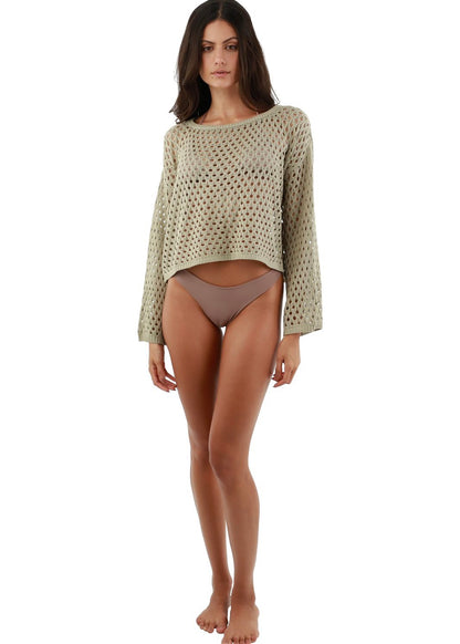SUDADERA TEJIDA VERDE