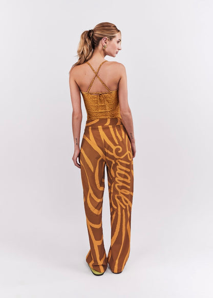 PANTALÓN SUAVE OCRE