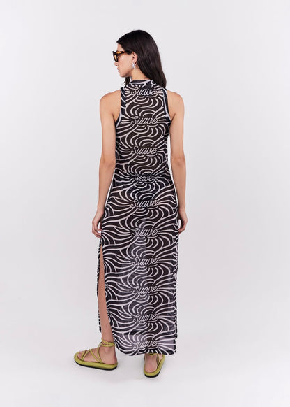 VESTIDO LARGO SUAVE NEGRO