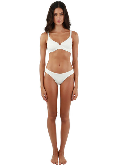 BIKINI COPA TEXTURA BLANCO