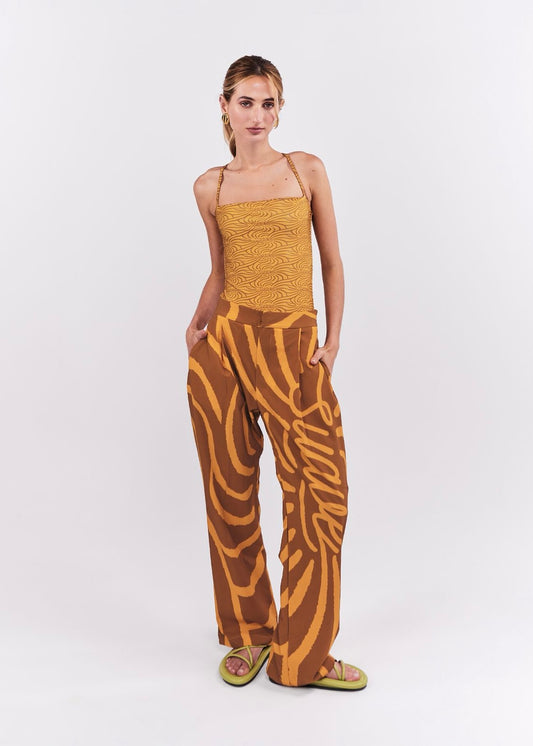 PANTALÓN SUAVE OCRE