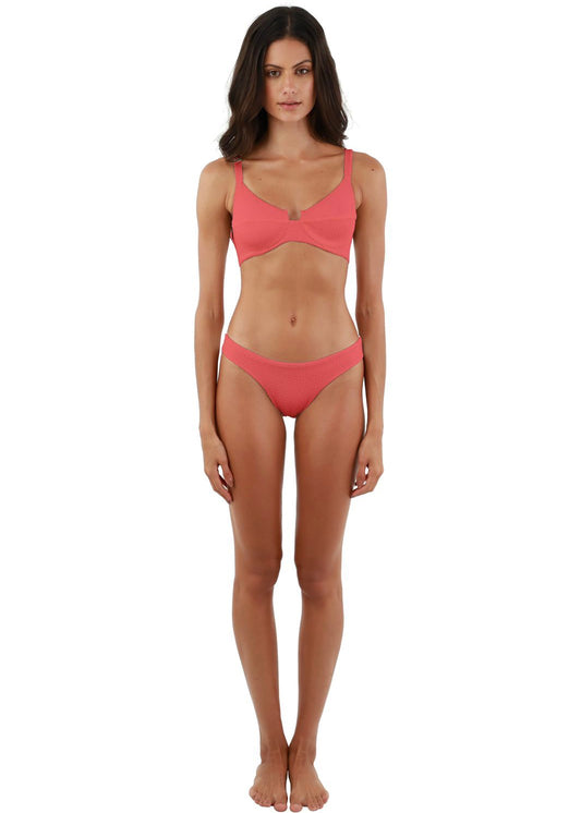 BIKINI COPA TEXTURA SALMÓN