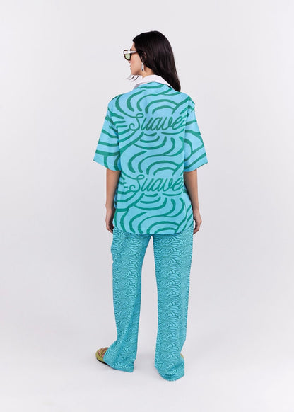CAMISA SUAVE TURQUESA
