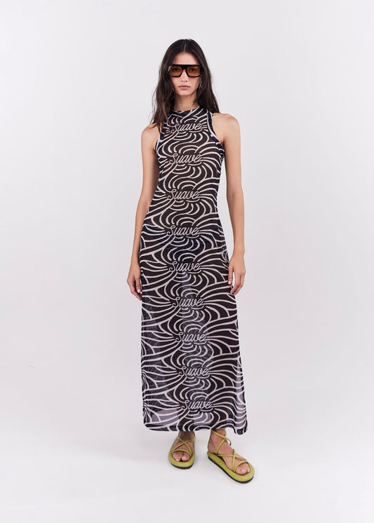 VESTIDO LARGO SUAVE NEGRO
