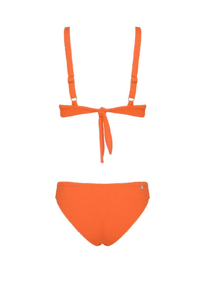 BIKINI COPA TEXTURA NARANJA